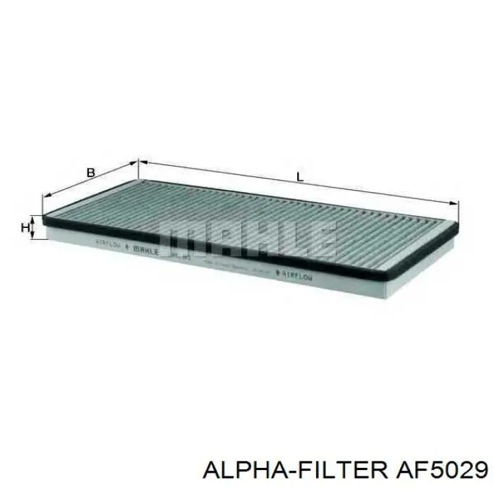Фільтр салону AF5029 Alpha Filter