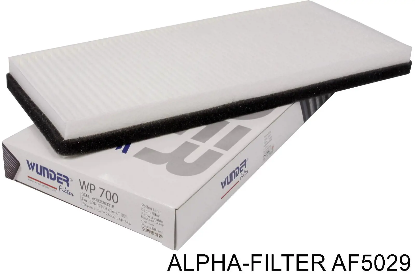 Фільтр повітряний обігрівача Alpha Filter AF5029 ціна, від 3.69 USD