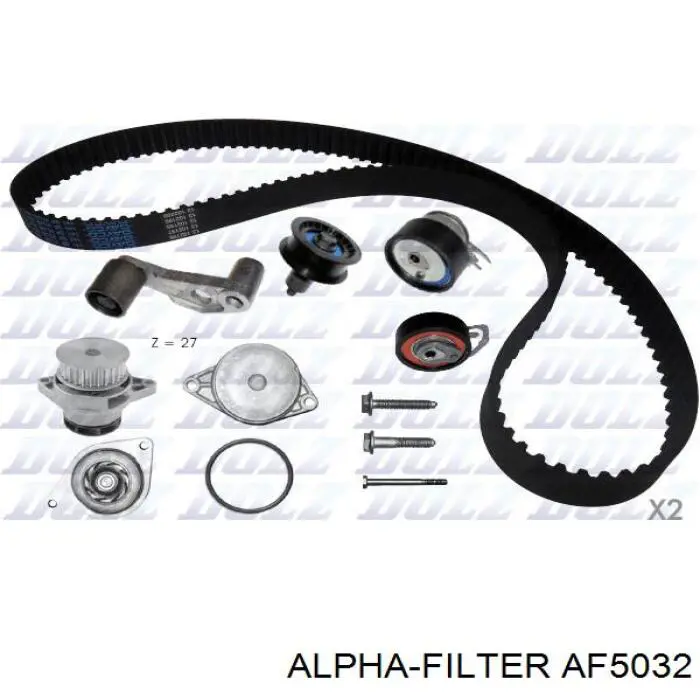 Повітряний фільтр салону Alpha Filter AF5032