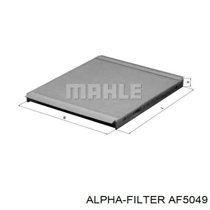 Фільтр салону AF5049 Alpha Filter