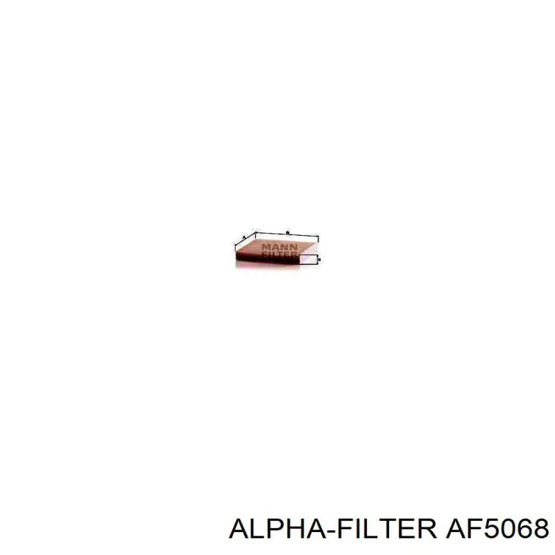 Купити AF5068 Alpha Filter Фільтр салону вугільний