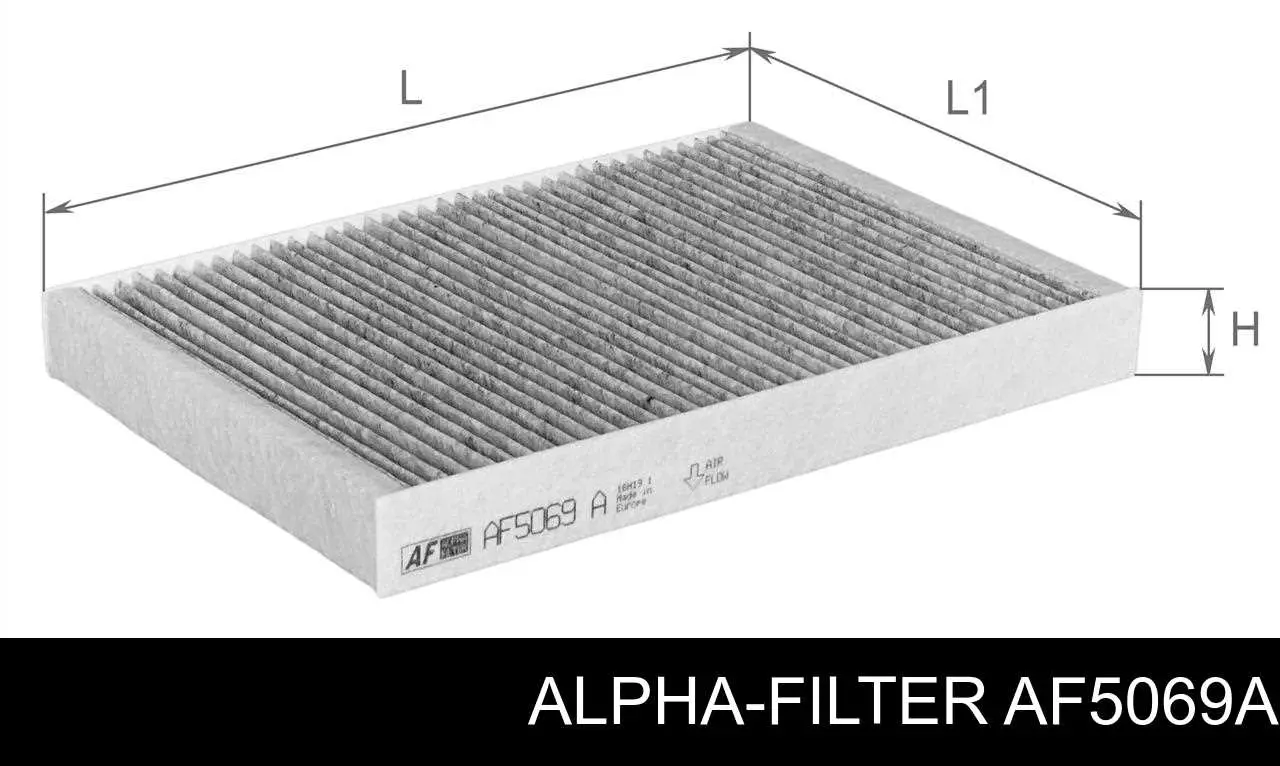 Фільтр повітряний обігрівача Alpha Filter AF5069A ціна, від 11.22 USD