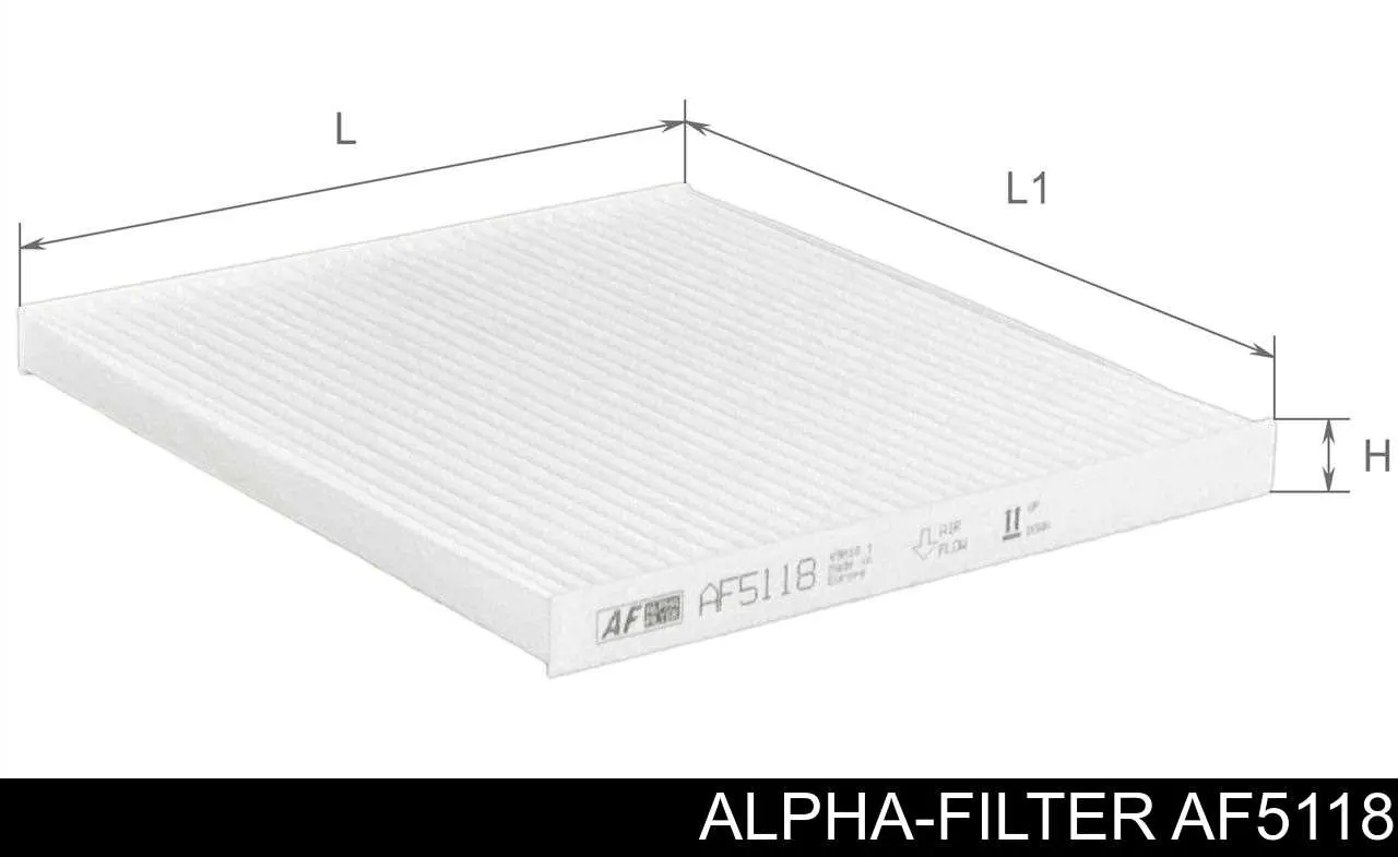 Фільтр салону AF5118 Alpha-filter