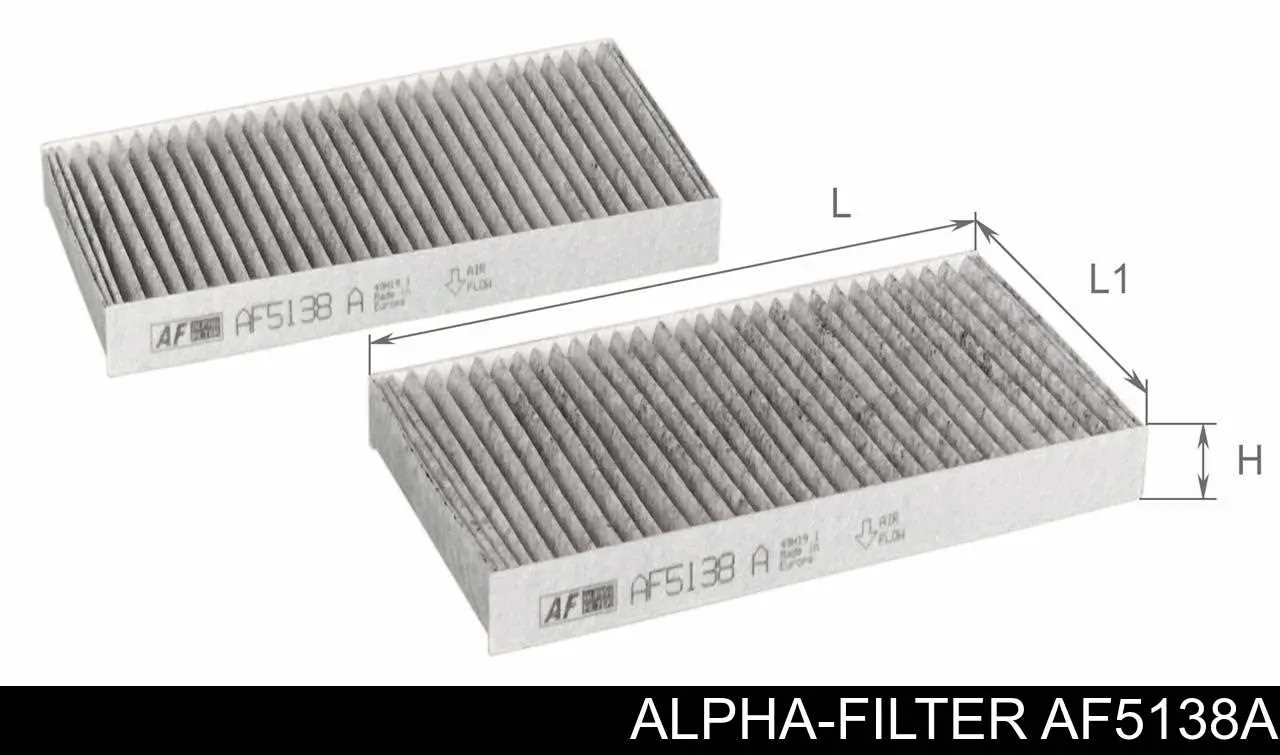 Фільтр салону AF5138A Alpha-filter