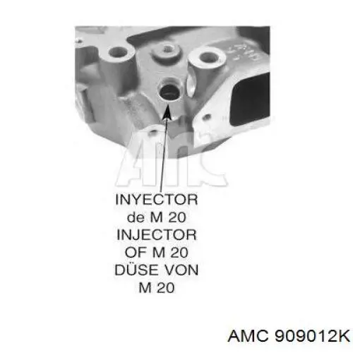 Головка блока циліндрів (ГБЦ) 909012K AMC