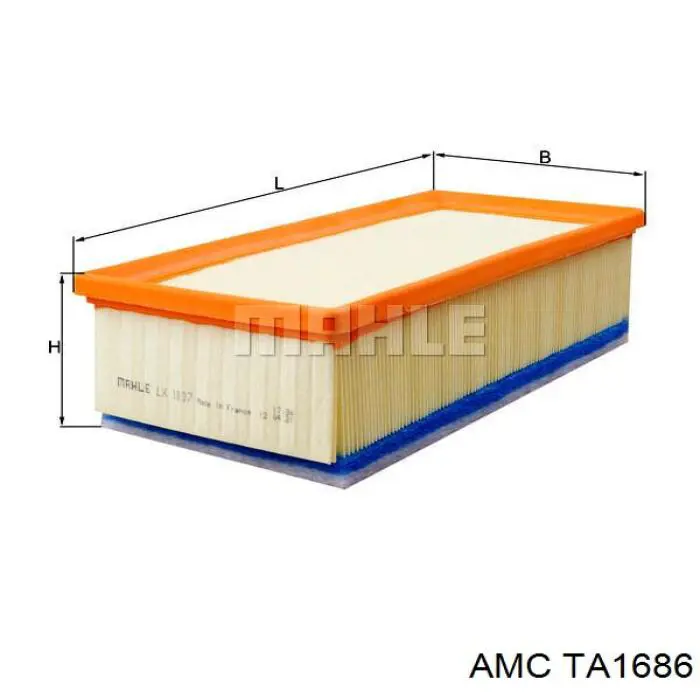 Фільтр повітряний TA1686 AMC