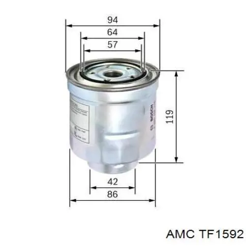 Паливний фільтр KC135 Mahle Original