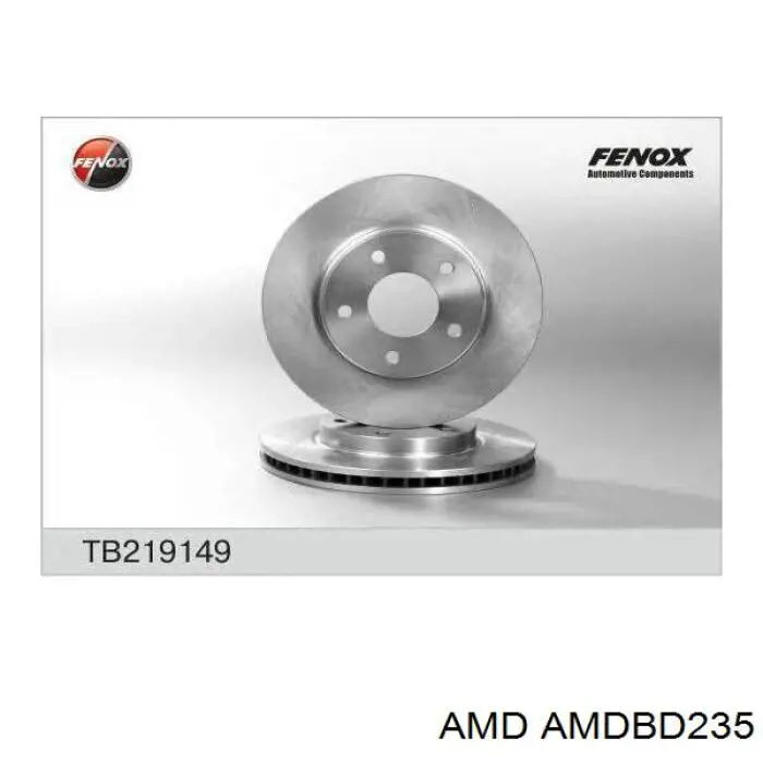 AMDBD235 AMD Гальмо дискове переднє