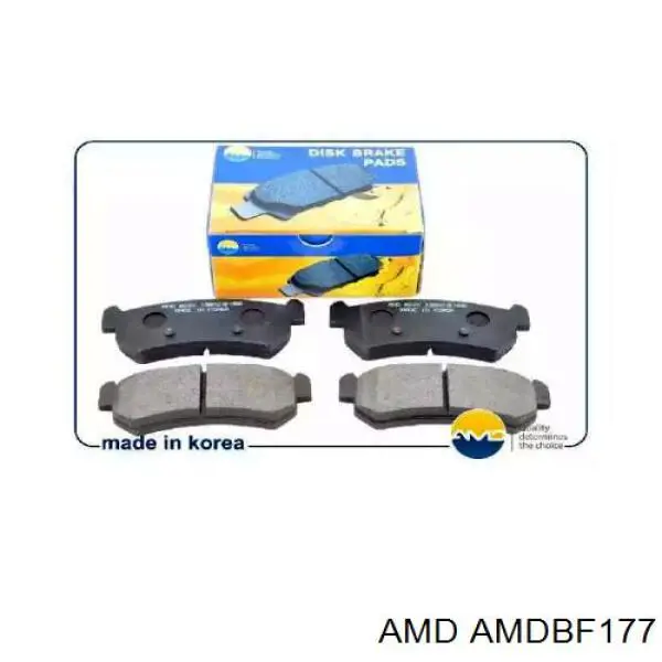 Задні гальмівні колодки AMD AMDBF177 ціна, від 10.15 USD