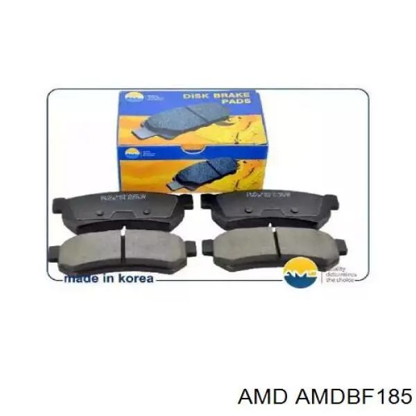 AMDBF185 AMD Колодки гальмівні задні, дискові