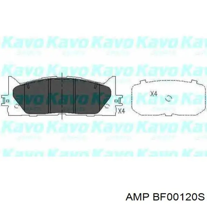 Гальмівні колодки AMP/Paradowscy BF00120S ціна, від 29.05 USD