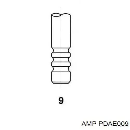 PDAE009 AMP/Paradowscy Клапан впускний
