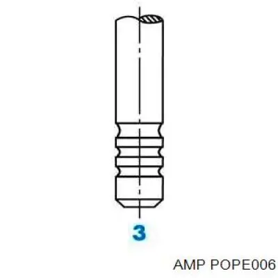 POPE006 AMP/Paradowscy клапан випускний