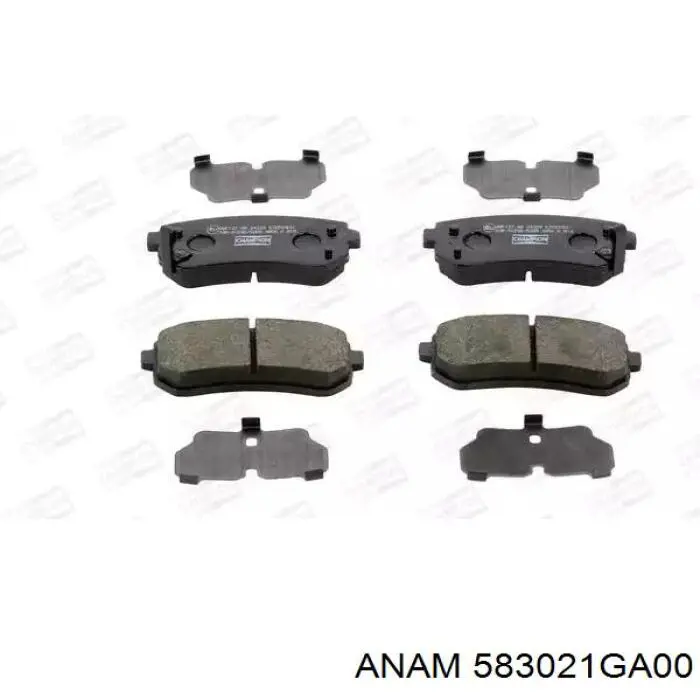 583021GA00 Anam Колодки гальмівні задні, дискові