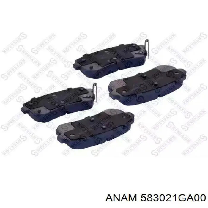Задні гальмівні колодки Anam 583021GA00 ціна, від 16.30 USD