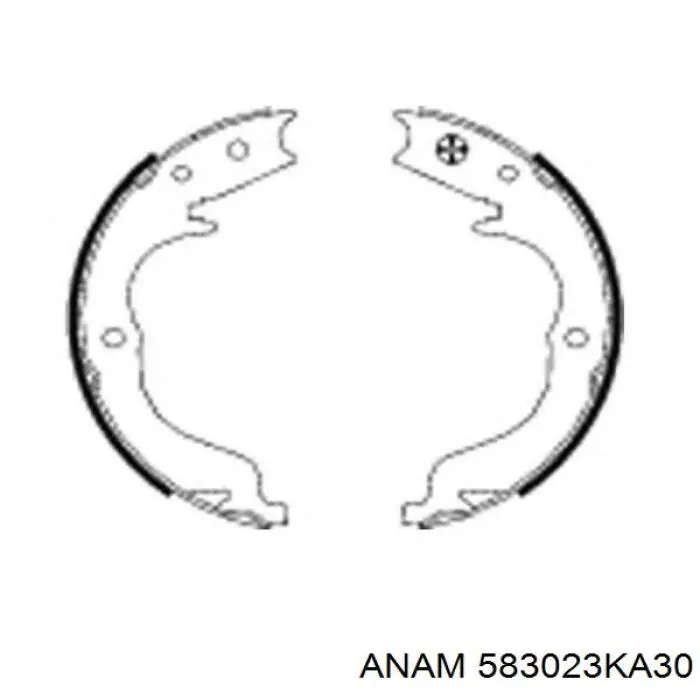 Купити 583023KA30 Anam Задні колодки