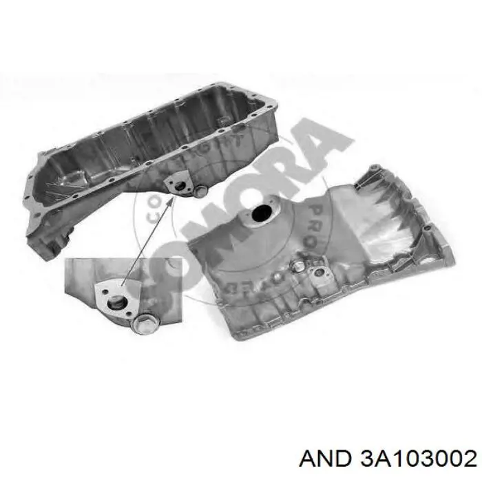 Піддон масляний картера двигуна 3A103002 AND