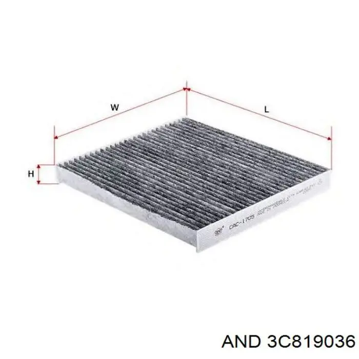 Фільтр салону 3C819036 AND
