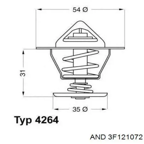 Автомобільний термостат AND 3F121072 ціна, від 7.50 USD