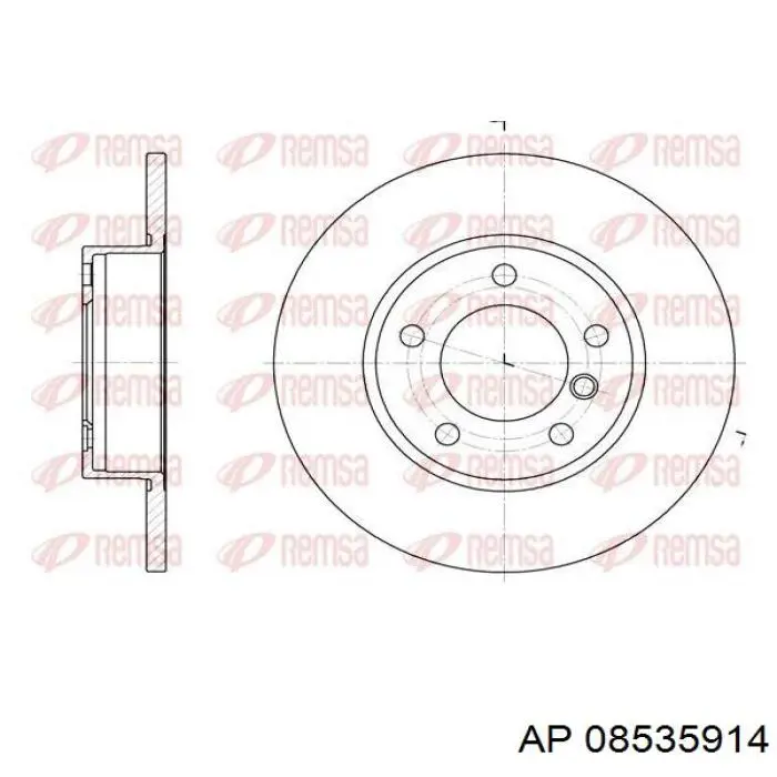 Диск переднього гальма AP 08535914 ціна, від 32.28 USD