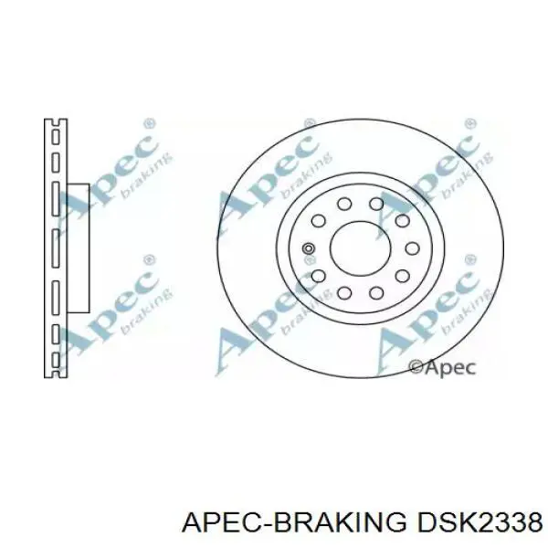Купити DSK2338 Apec Braking Ротор гальмівний