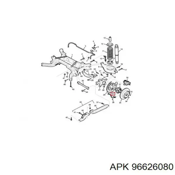 Датчик АБС (ABS) задній Opel Antara (L07) (Опель Антара)