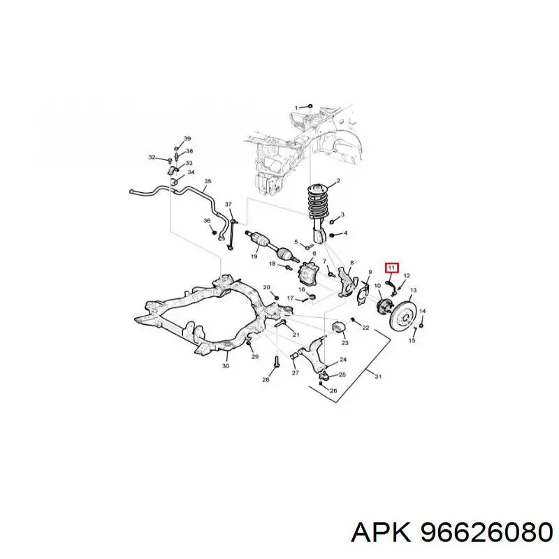 Купити 50150198 Profit Датчик АБС (ABS) задній