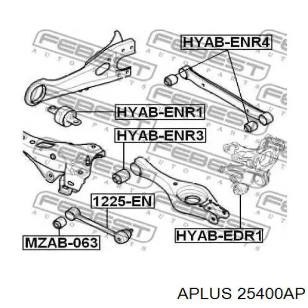 Сайлентблок цапфи задньої Aplus 25400AP ціна, від 4.54 USD