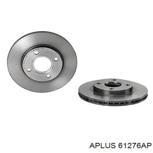 Диск переднього гальма Aplus 61276AP ціна, від 26.27 USD