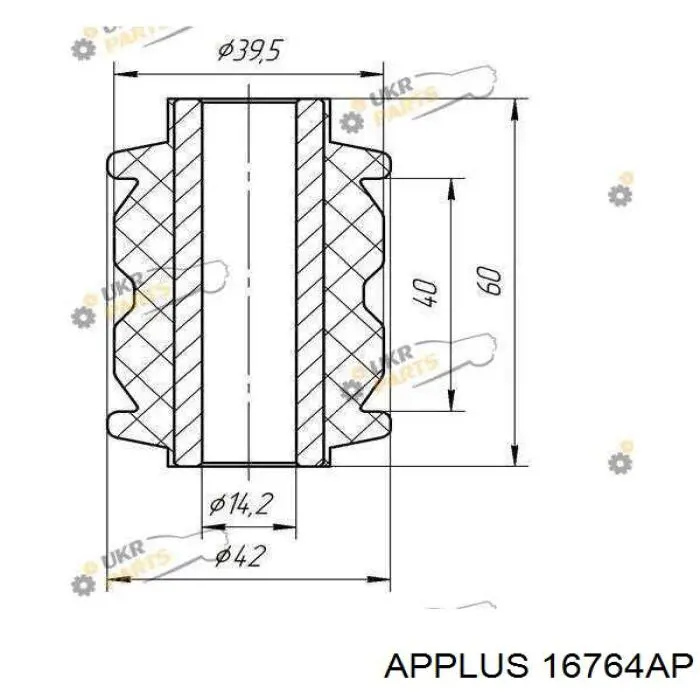 Важіль передньої підвіски нижній, правий Aplus 16764AP ціна, від 71.97 USD