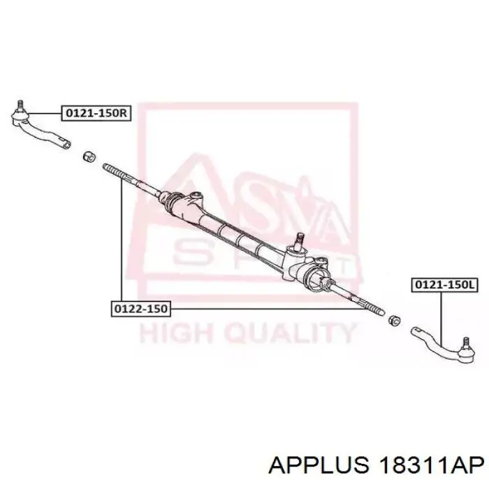 Накінечник рульової тяги, зовнішній 18311AP Aplus