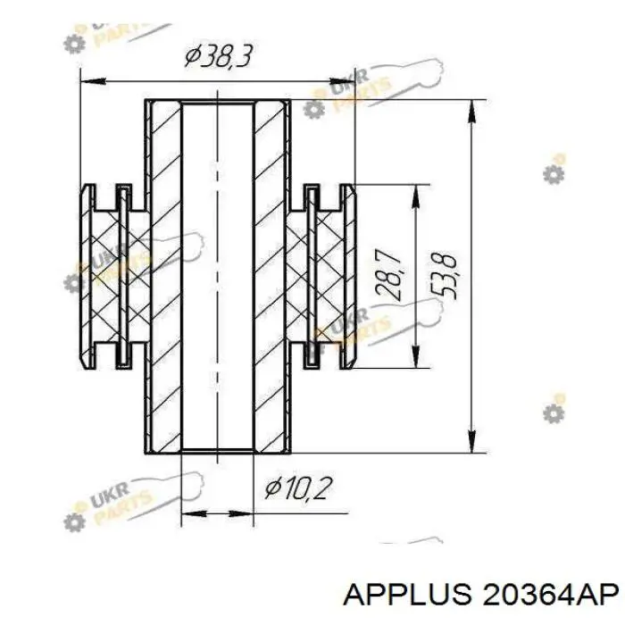 Кульова опора, верхня 20364AP Aplus
