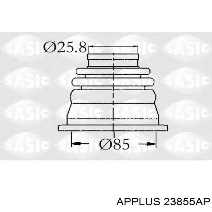 Сайлентблок заднього важеля Aplus 23855AP ціна, від 9.36 USD