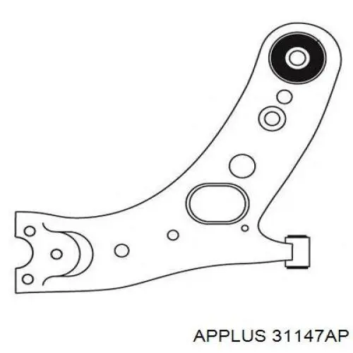 Сайлентблок переднього нижнього важеля 31147AP Aplus