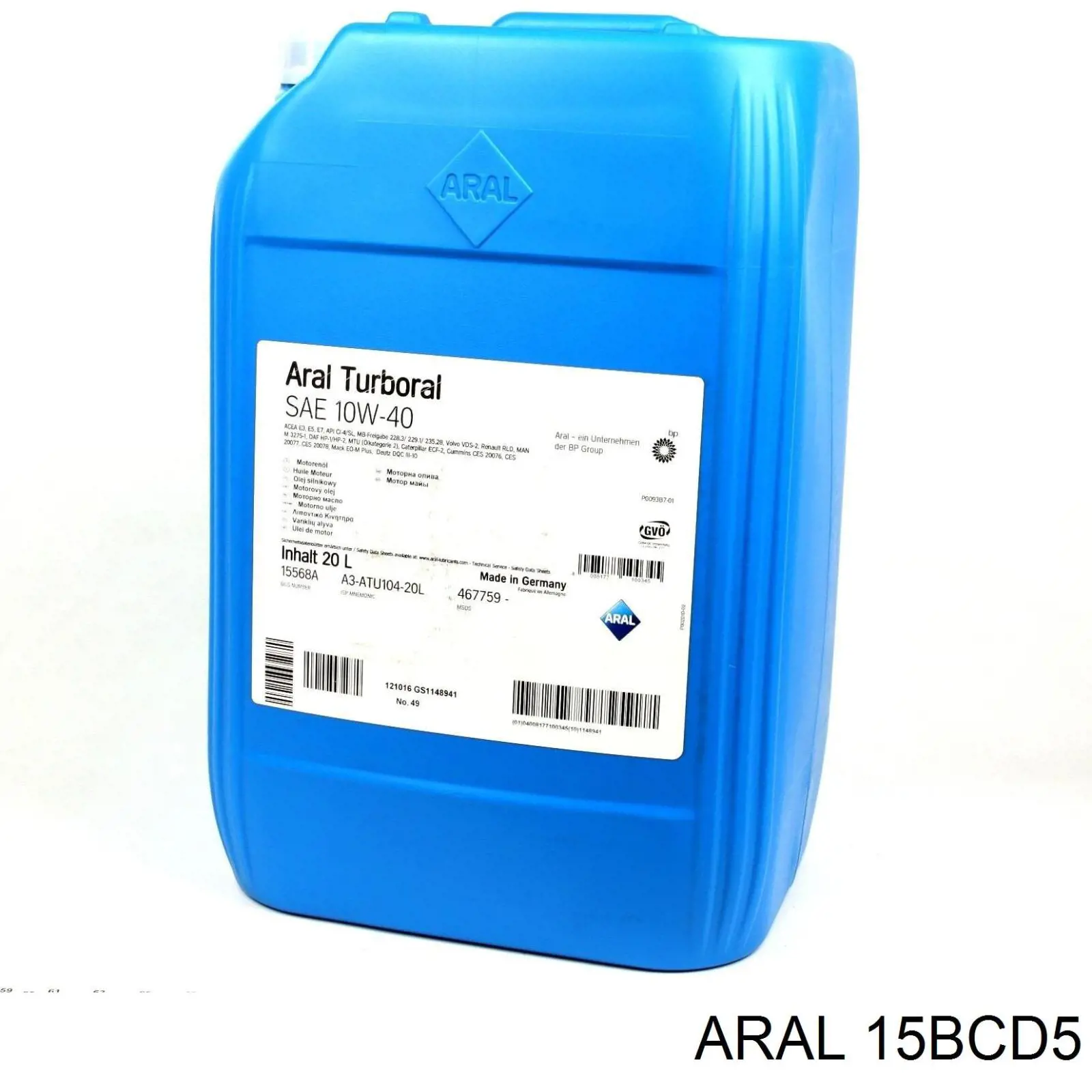 15BCD5 Aral Масло двигуна
