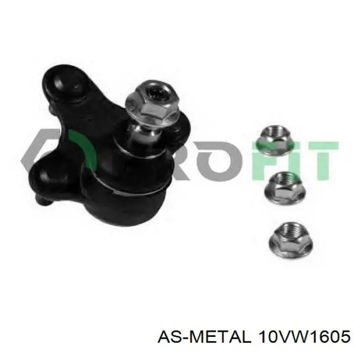 Кульова опора, нижня, права As Metal 10VW1605 ціна, від 13.98 USD