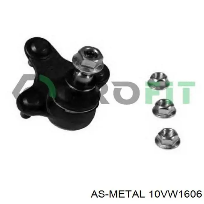 Купити 10VW1606 As Metal Кульова опора, нижня, ліва