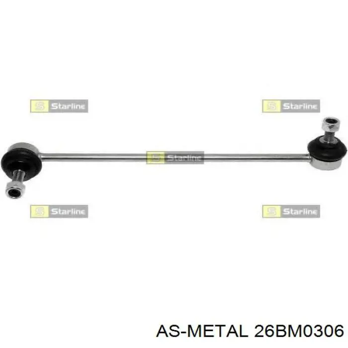 Стійка стабілізатора, переднього, права As Metal 26BM0306 ціна, від 11.91 USD