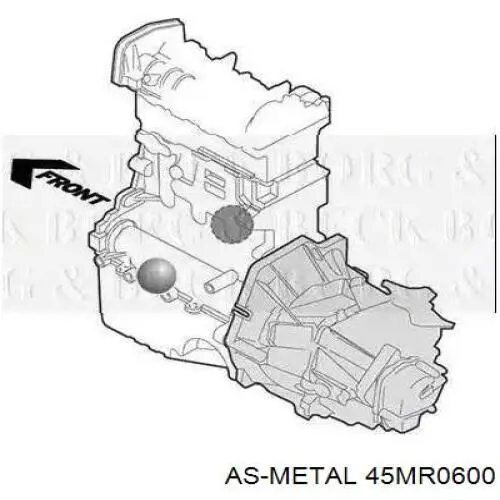 Подушка трансмісії (опора коробки передач) As Metal 45MR0600 ціна, від 25.09 USD