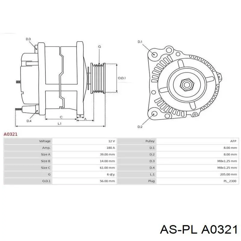 Купити A0321 As-pl Генератор