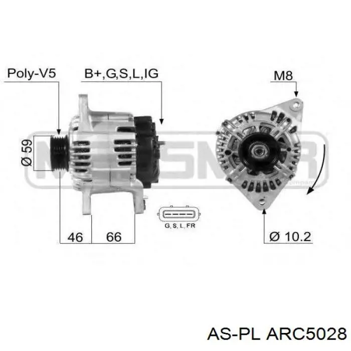 Міст діодний генератора As-pl ARC5028