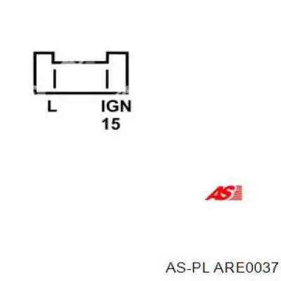 ARE0037 As-pl реле-регулятор генератора, (реле зарядки)