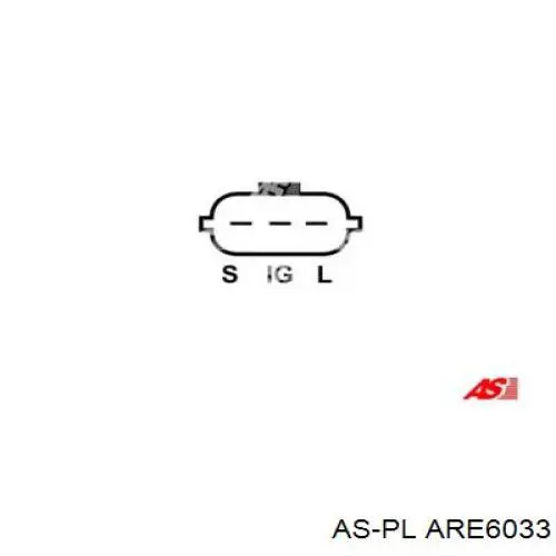 ARE6033 As-pl реле-регулятор генератора, (реле зарядки)