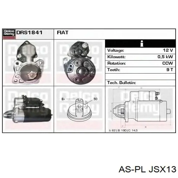 Купити JSX13 AS/Auto Storm Щітка стартера