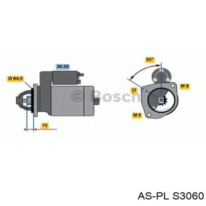 Стартер As-pl S3060 ціна, від 64.67 USD
