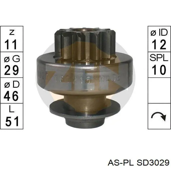 Бендикс As-pl SD3029 ціна, від 11.08 USD