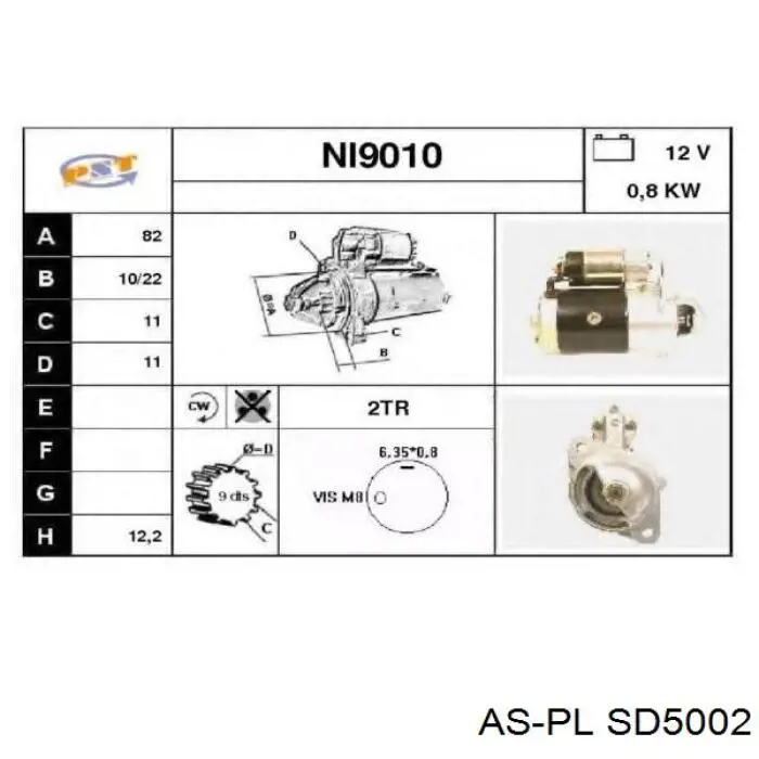 Бендикс As-pl SD5002 ціна, від 11.53 USD
