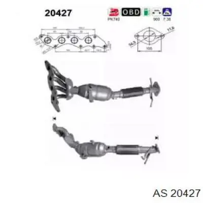 Купити 9M515G232BA Ford Перетворювач відпрацьованих газів