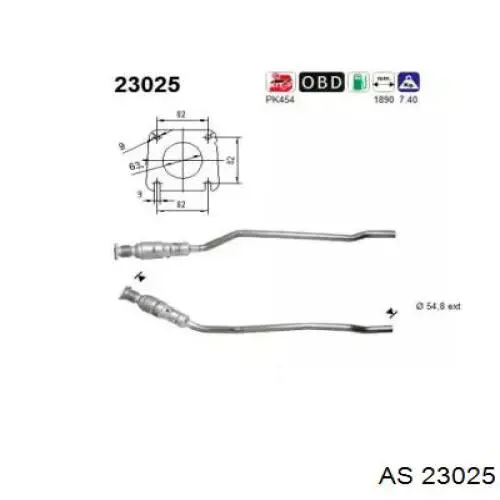 Купити 4880224AB Chrysler Перетворювач відпрацьованих газів