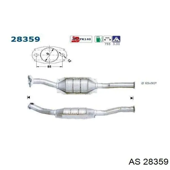 Конвертор-каталізатор Bosal 099608